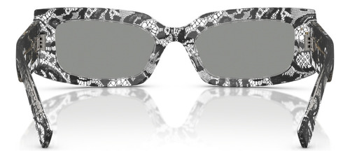 Lente Dolce & Gabbana Dna Renda Dg4479 32871-55, marco negro, marco negro, gris varilla