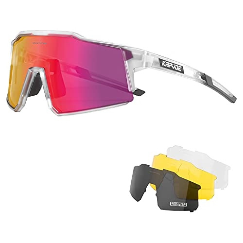 Lentes Deportivos Para Ciclismo Polarizados Con 4 Lentes