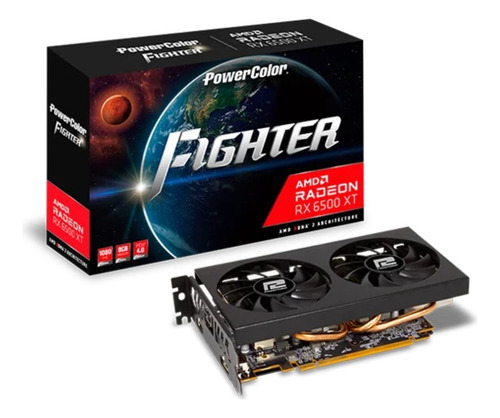 Placa Video Radeon Rx 6500 Xt 8gb Power Color Fighter Oc 3