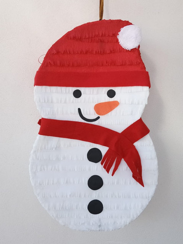Muñeco De Nieve Piñata Navideña