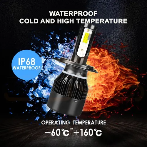 St Kit De Focos Led 9003 H4 De 14000 Lm Alta Y Baja Para