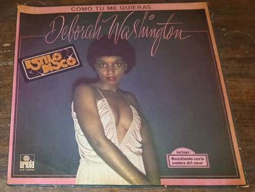 Deborah Washington Como Tú Me Quieras Disco Lp Vinilo 