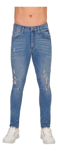 Jeans Hombre Super Skinny Azul 588-51