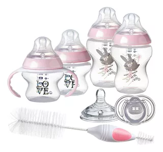 Kit Iniciación Biberones Recién Nacidos Tommee Tippee Rosa