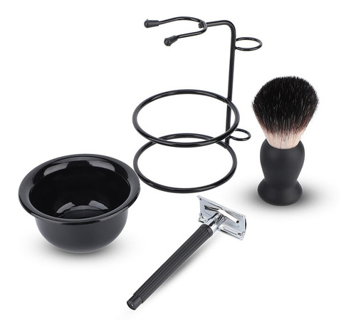 Homens Barba Jogo De Barbear Profissional Seguro Brush Tigel