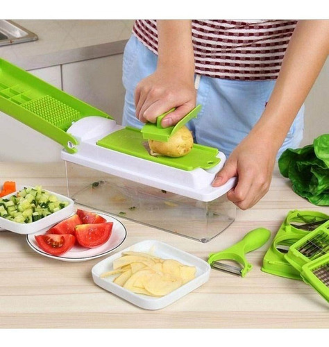 Imagem 6 de 10 de Cortador Cenoura Legumes Verduras Espiral Ralador Picador