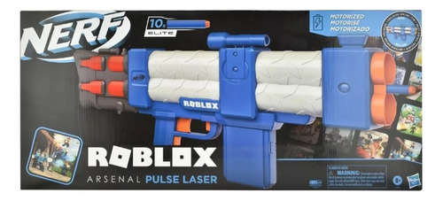 Nerf Roblox Arsenal Pulse Laser Motorizado 10 Dardos Hasbro