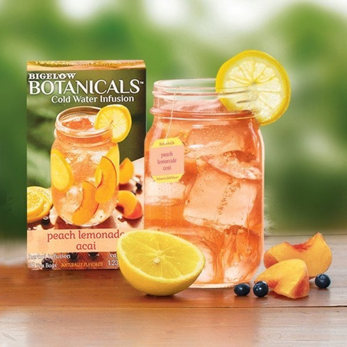 Te Bigelow Frio Melocoton Limonada Acai Peach Botanicals