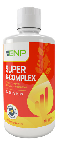 Enp Complejo B Líquido 32 Oz Vitaminas B6 B12 Energía