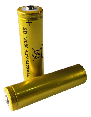 Kit 2x Bateria Lanterna 18650 Sd18650 Sd 9800mah 4.2v Li-ion