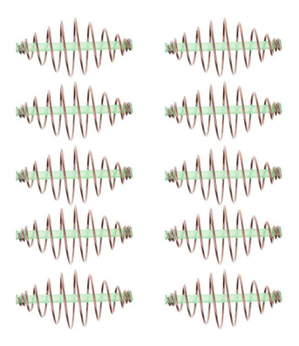 10pcs Alimentadores Pesca Cebo Bobina En Línea Método Duro