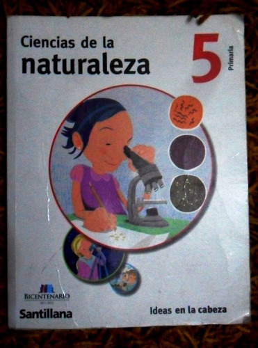 Ciencias De La Naturaleza 5 Santillana Usado Tapas Blanca