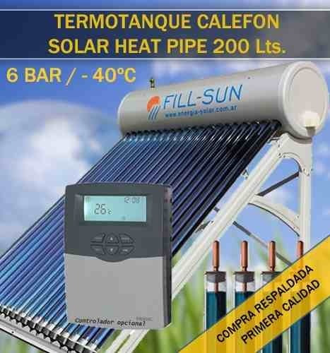 Termotanque solar Fillsun Heat Pipe TS-HP200L 200L