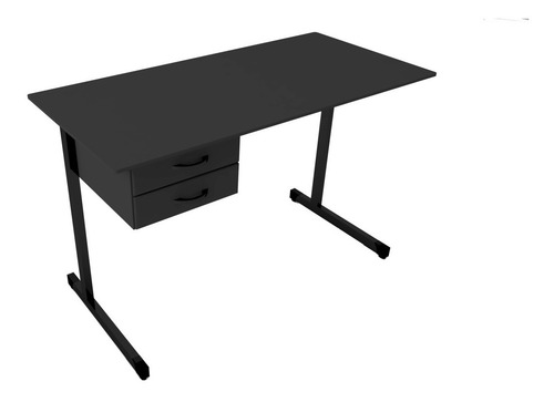 Imagem 1 de 1 de Mesa Escrivaninha Para Escritório Com 2 Gavetas 1,20 X 0,60