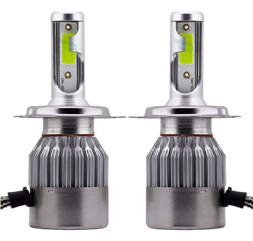 Par Lâmpada Farol Led Cob H1 H3 H4 H7 H11 H8 H16 H27 Hb3 Hb4