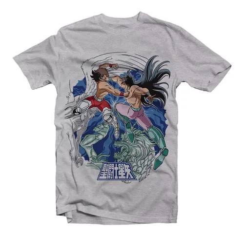 Playera Caballeros Del Zodiaco Seiya Vs Shiryu Cuotas sin inter s