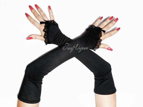 Guantes Mitones Goth Góticos Rock Ye008