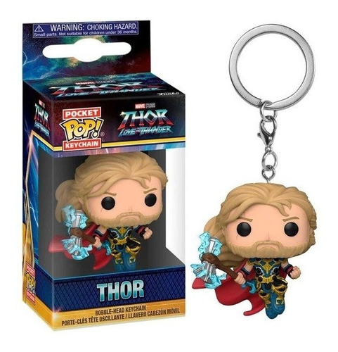 Llavero Pop Pocket Keychain Thor Love And Thunder Marvel