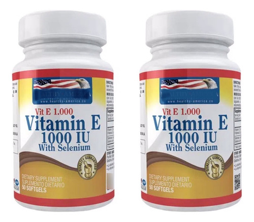 Vitamina E 1000 Americana 100un - Unidad a $522