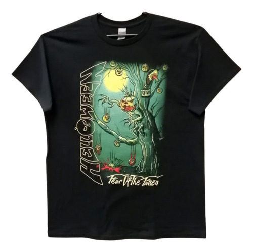 Helloween Playera Manga Corta Fear Of Fallen Talla L T-shirt