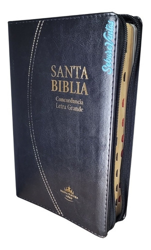 Biblia Letra Grande, Funda, Indice Lujo Reina Valera 1960.