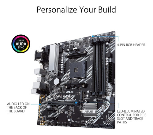 Tarjeta Madre Asus Prime B450m-a Ii Ryzen 5000 3rd/2nd/1st