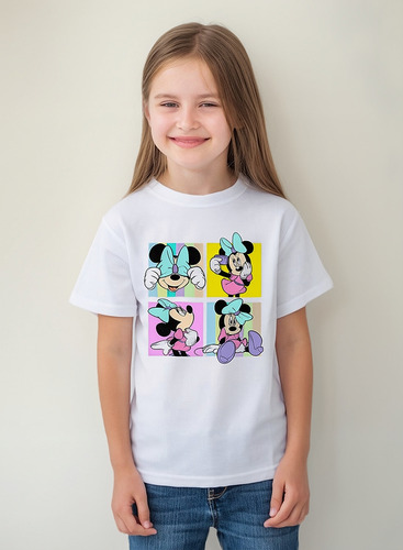 Playera Unisex Infantil Wl Mickey Mouse Minie P9