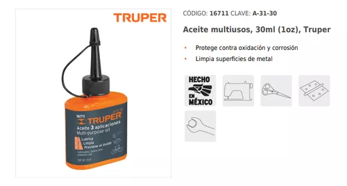 Aceite Multiusos 3 En 1 30 Ml Truper 16711