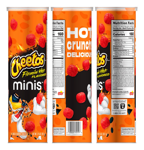 Bote De Cheetos Minis Flamin Hot Bites 100 G