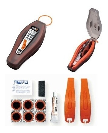 Combo Mini Inflador Beto Bicicleta Kit Despinche Parches