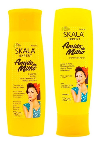 Skala Amido De Milho Shampoo + Acondicionador X 325 Ml