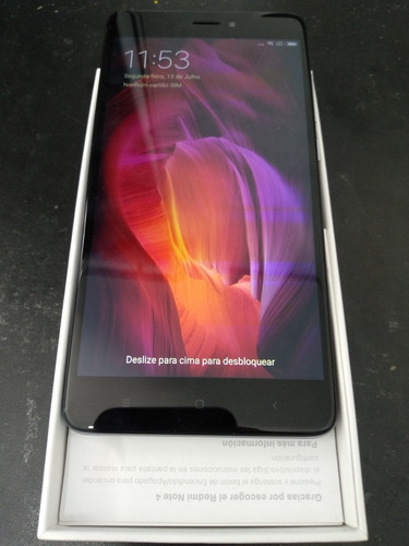 Celular Redmi Note 4 32gb Cinza Tela Está Amarela