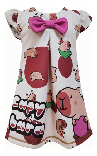 Vestido Bata Casual Niña Capybara