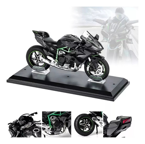 Modelo De Moto Miniatura Kawaski H2r Con Luz Y Sonido