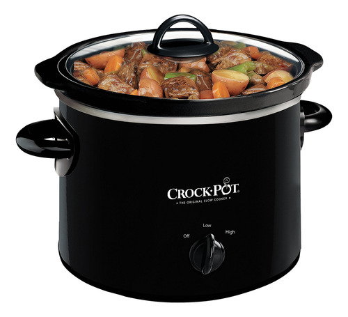 Crock Pot. Olla De Cocción Lenta Manual, Negro