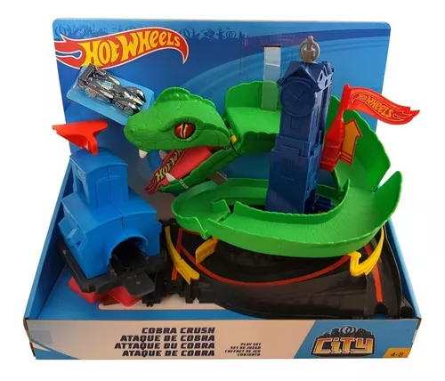 Pista Hot Wheels Carro Conjunto Ataque De Cobra City Mattel