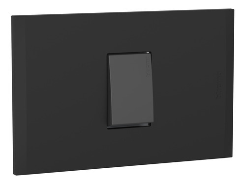Interruptor Unipolar Simple 10ax- 250v Negro C/ Placa Negro