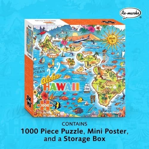 Re-marks Aloha Hawaii Rompecabezas De 1000 Piezas Para Todas