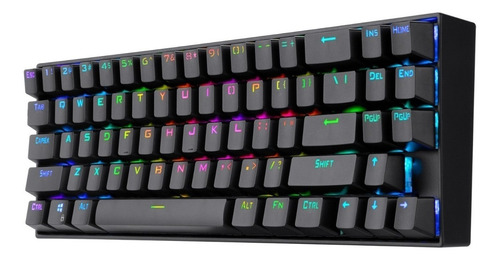 Imagen 5 de 8 de Teclado gamer inalámbrico Redragon Deimos K599-KRS QWERTY Red inglés UK color negro con luz RGB