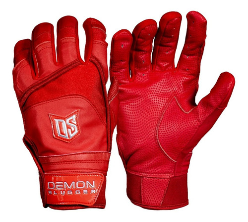 Guantes De Bateo Demon Slugger Ds Silver Rojo Grande