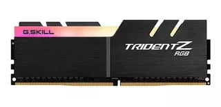 Memoria RAM Trident Z RGB gamer color negro 16GB 2 G.Skill F4-3600C18D-16GTZR
