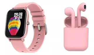 Reloj Inteligente Smart Watch P8 + Audifonos Bluetooth I12