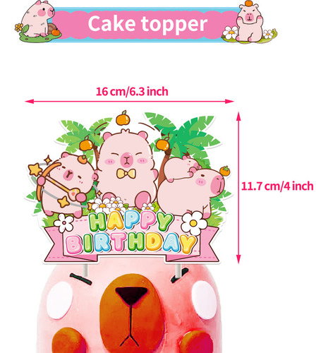 Set Fondo Globos Capibara De Decoración Para Fiestas 31pcs TM