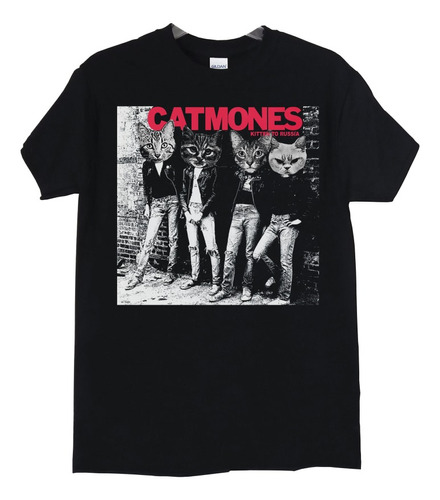 Polera Ramones Catmones Kitten To Russia Punk Abominatron