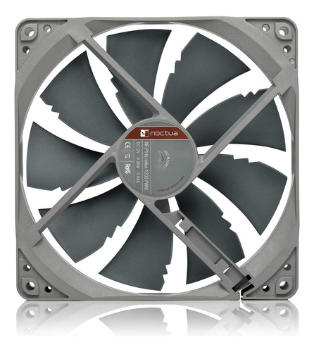 Noctua Nf-p14s Redux-1200 Pwm, Ventilador Silencioso, 4 Pines, 1200 Rpm (140 Mm, Gris)