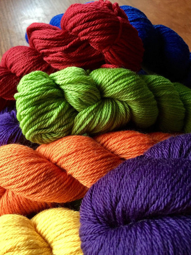 Cuadro 60x90cm Tejer Crochet Lana Artesania Hobbie Arte M2