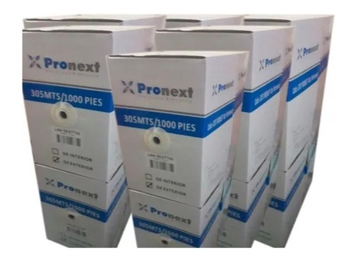 Imagen 2 de 5 de Cable Utp Lan 5ext700 Pronext P- Exterior Venta Por Metro.