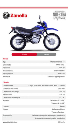 Zanella Zt 150 Patentada $2.618.000 O 12de$318.000