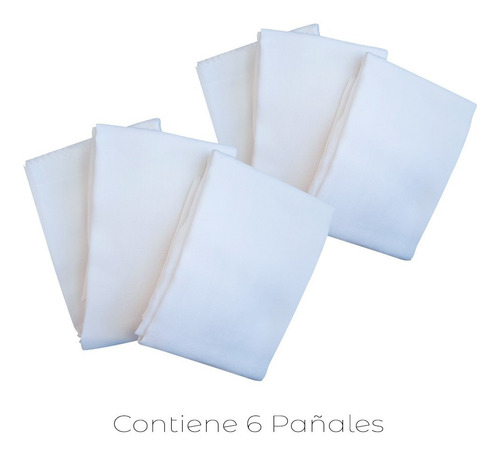 Imagen 2 de 2 de Pañal De Tela Blancos Marca Baby Pauled 100% Algodón Oferta