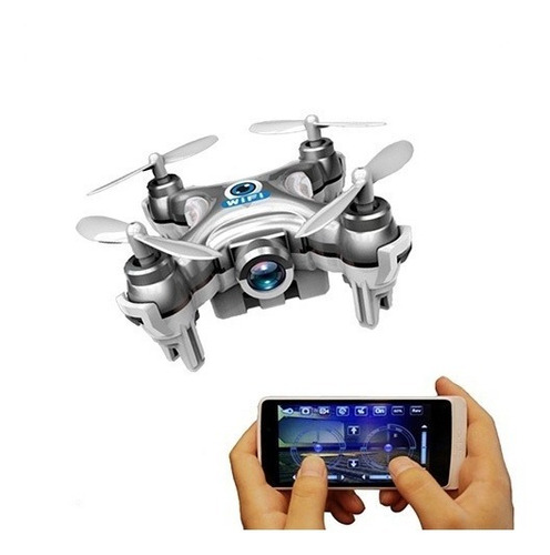 Micro Mini Drone Wifi Ao Vivo Com Camera Controle Cx10wd-tx